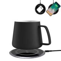 2020 trending product portable wireless charging electric ceramic cup