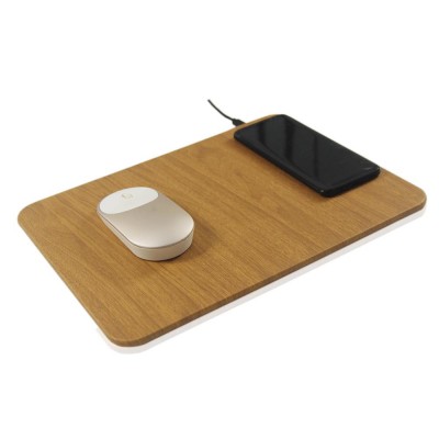 OEM Leather Mousepad Quick Charging Wireless Mouse Charger Pad