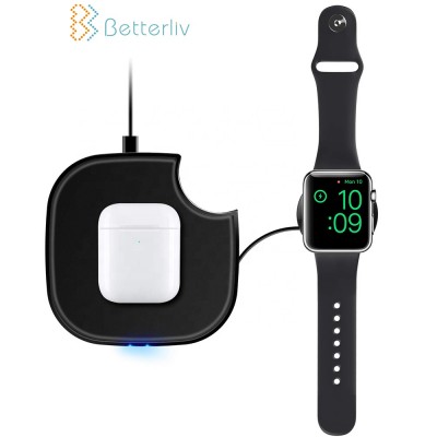 New Arrival 2 In 1 Kc Certificate Wireless Charging Pad Wireless Charging Pad For Smart Phone and for  iWatch