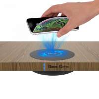 2020 new long distance 15mm-40mm wireless charger placing under table or desk