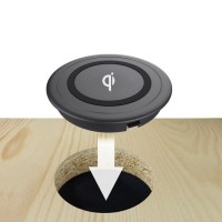 Portable Mobile Phone QI Charging Pad thin furniture embedded qi wireless charger