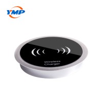 10W Mini Waterproof Fast Charging Furniture Embedded Restaurant Office Desktop Built in Qi Wireless Charger