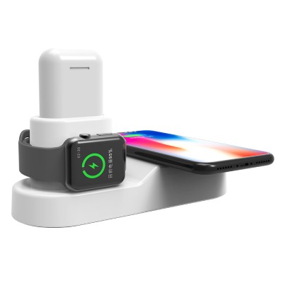 Smart Charge Station 3 In 1 Charging Pad Magnetic Wireless Watch Charger